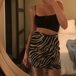 Vintage H&M Zebra Skirt